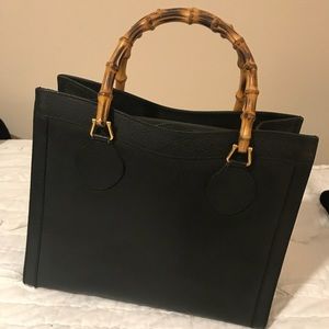Gucci Vintage Bamboo Tote Bag
